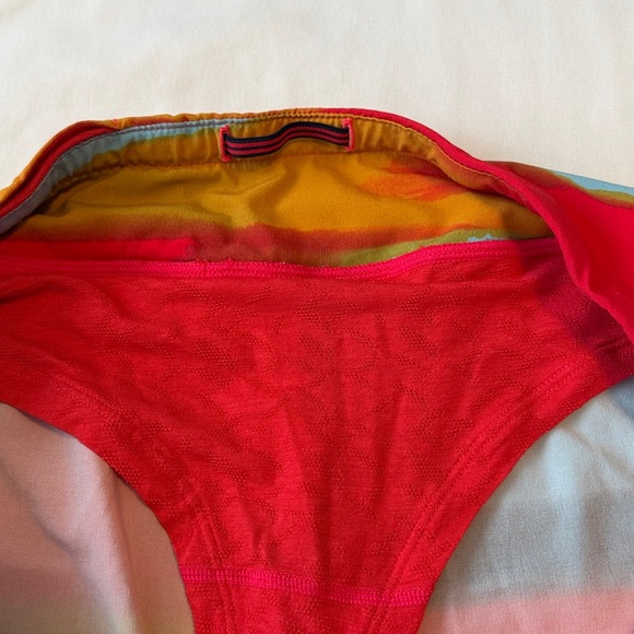 Smartwool Women's Athletic Shorts - Red, Blue, Orange - Picture 8 of 8